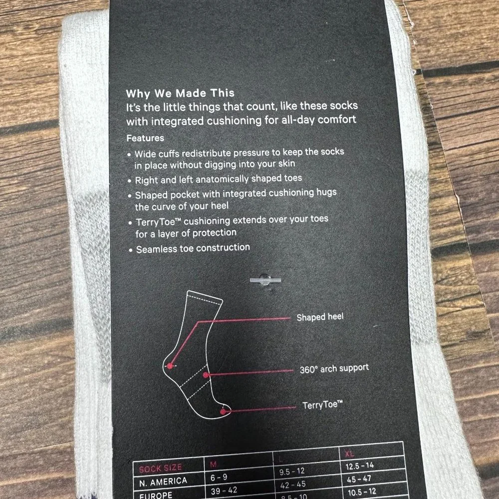 Lululemon Men's Daily Stride Crew Sock *Stripe NWT Size XL (Rainbow White) - Picture 9 of 11